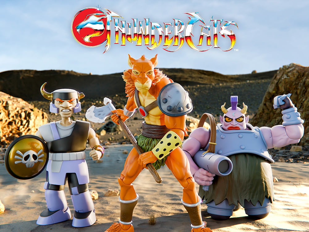 ThunderCats ULTIMATES! Top-Spinner, Jackalman & Tug Mug Action Figures