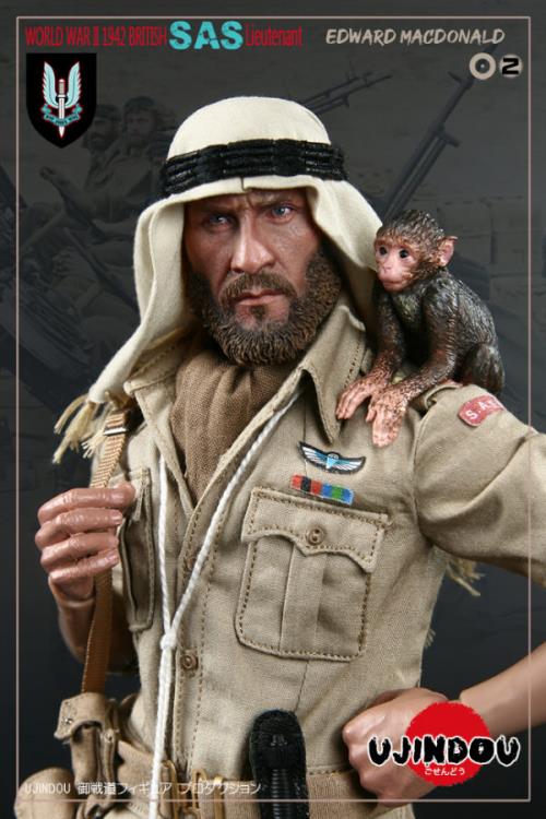 World War II British S.A.S. Lieutenant Edward MacDonald 1/6 Scale