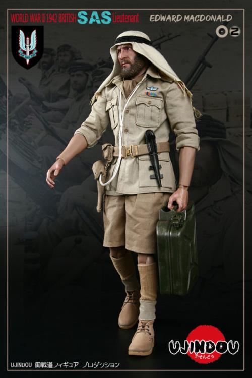 World War II British S.A.S. Lieutenant Edward MacDonald 1/6 Scale