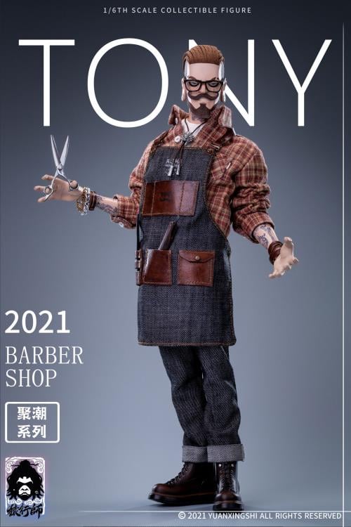 1/6 バーバーTony 刺青素体＆ヘッド Gathering Trend Oil Head Barber Tony 1/6 Scale Collectible Figure