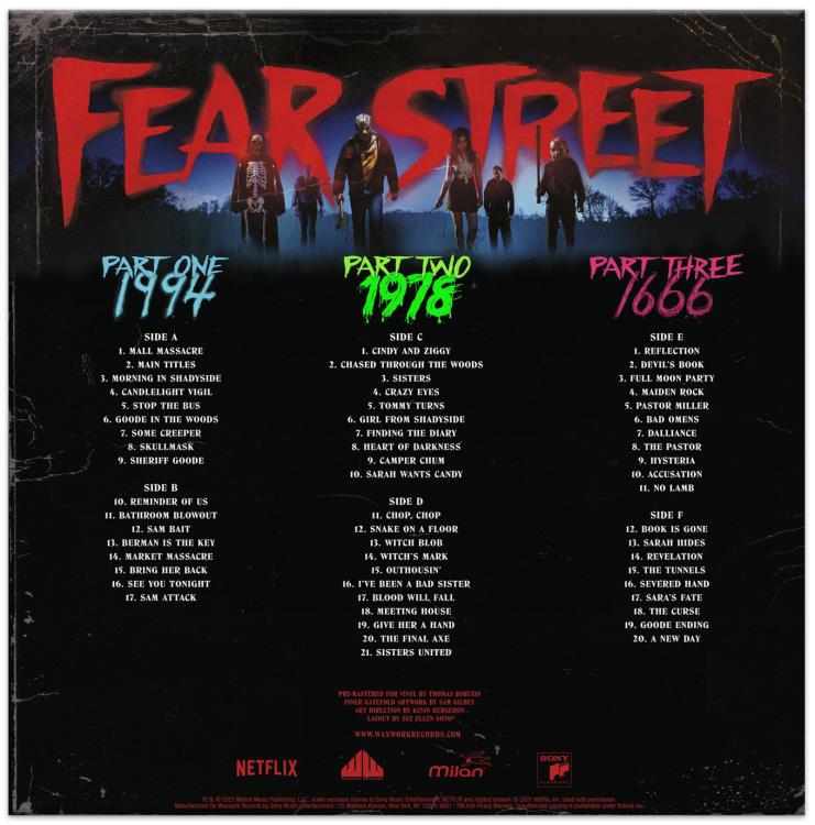Fear Street Parts 1-3 (Music From The Netflix Horror Trilogy Event
