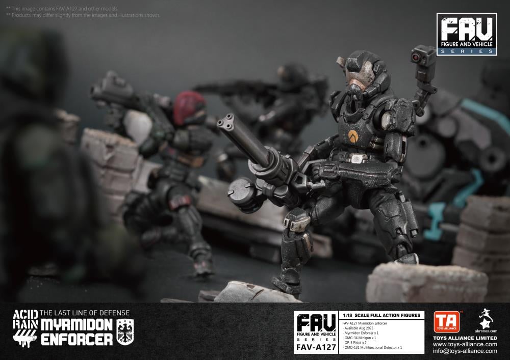 Acid Rain FAV-A127 Myrmidon Enforcer 1/18 Scale Action Figure
