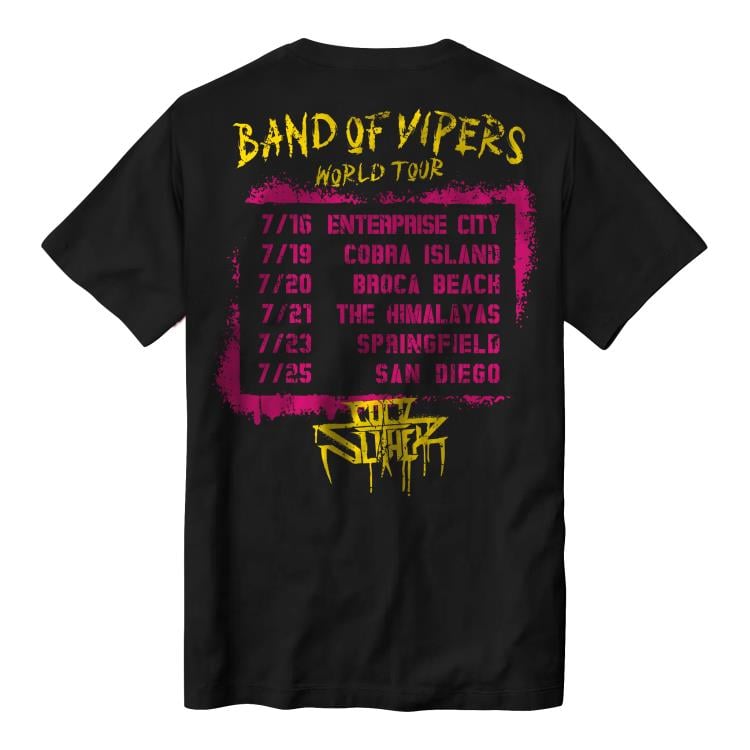 G.I. Joe Cold Slither Tour (Front and Back) T-Shirt