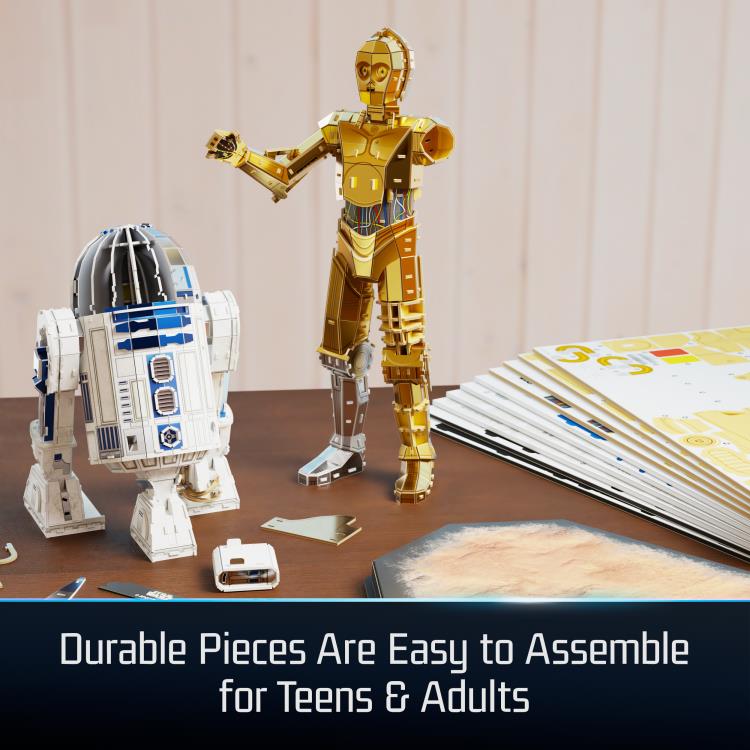 Star Wars 4D Build C-3PO & R2-D2 Model Kit with Stand