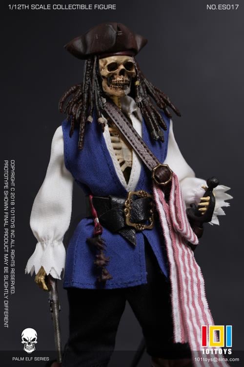 Palm Elf Series Captain Jack Skeleton Pirate 1/12 Scale Action Figure