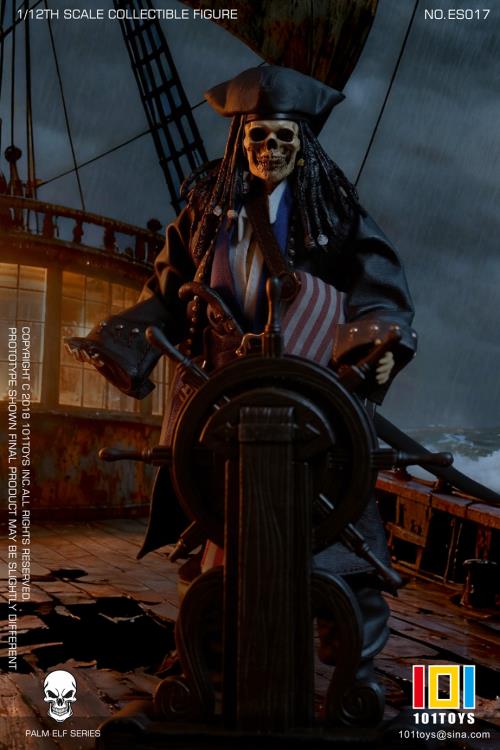 Palm Elf Series Captain Jack Skeleton Pirate 1/12 Scale Action Figure