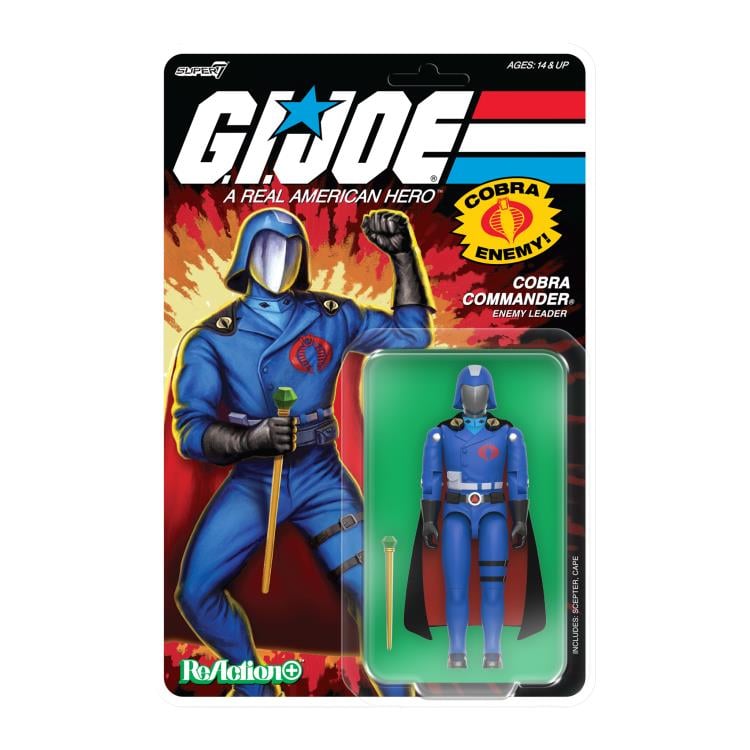 G.I. Joe ReAction+ Cobra Commander (Black Cape) Action Figure