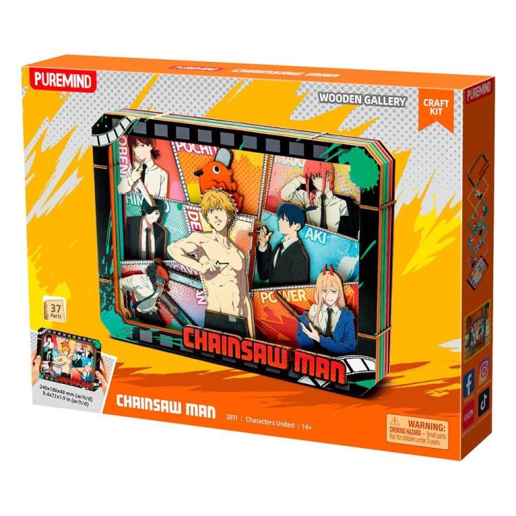 Chainsaw Man Characters United Large Wooden Gallery
