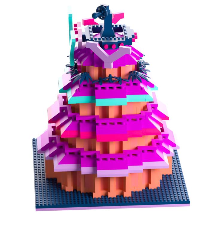 Hazbin Hotel V Tower Miniature Brick Set