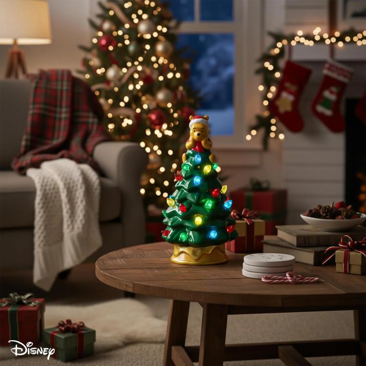 Winnie the Pooh Ceramic Light-Up Christmas Tree