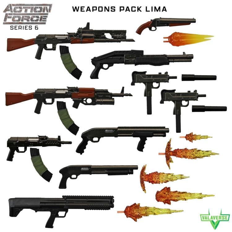 Action Force Weapons Pack (Lima) 1/12 Scale Accessory Set (Reissue)