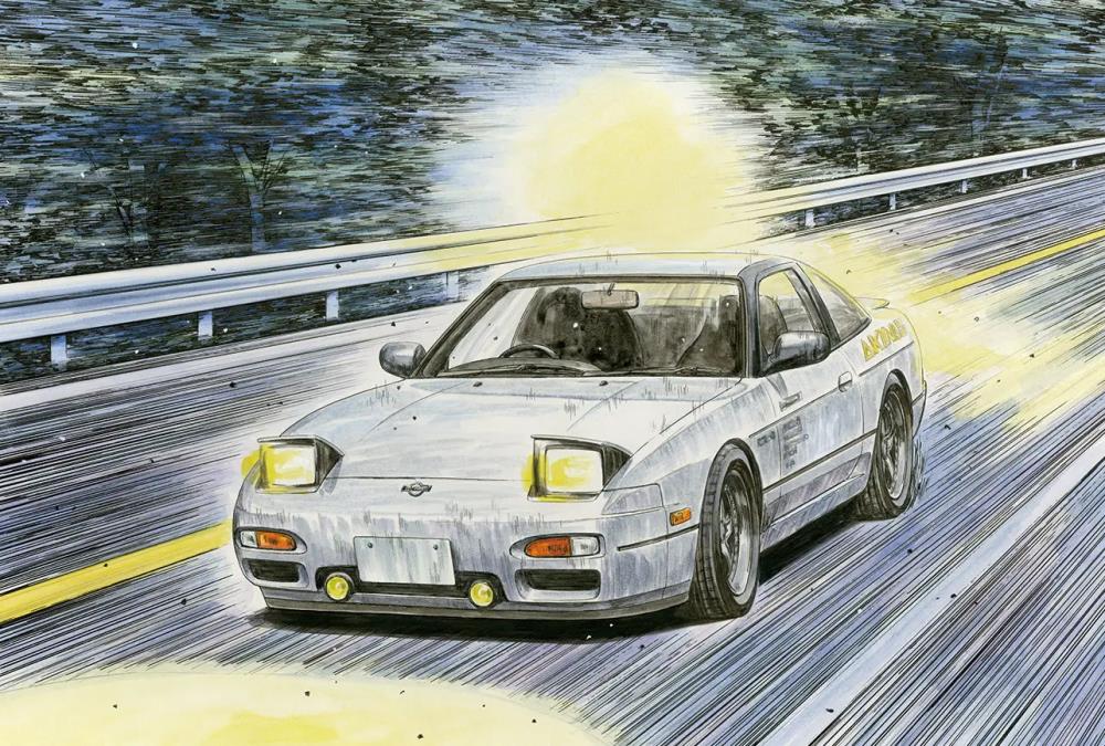 Initial D Series Kenji's Nissan 180SX 1/24 Scale Model Kit