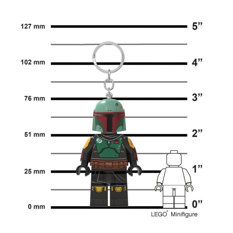 Star Wars: The Mandalorian LEGO Boba Fett Light-Up Keychain