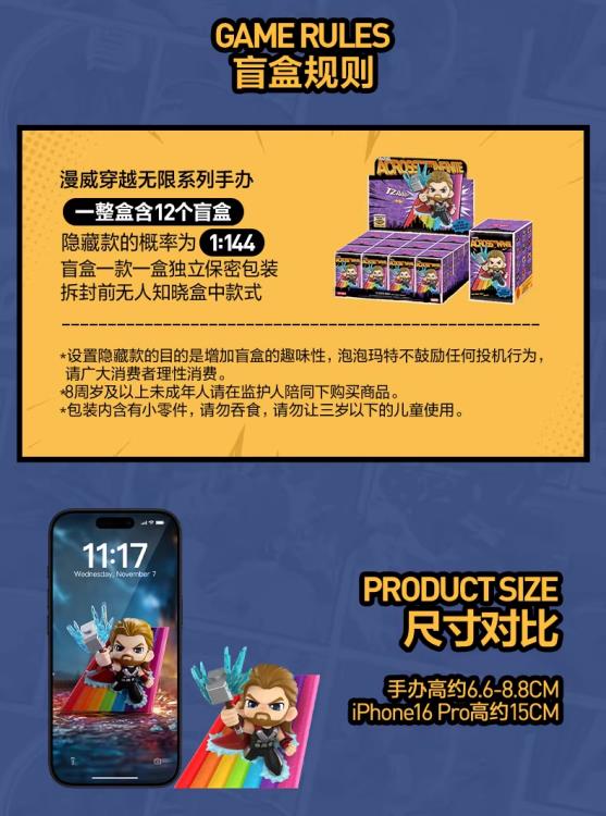 Marvel Across the Infinite Series Box of 12 Random Figures