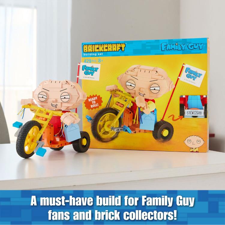 Family Guy Stewie On Trike Brick Building Set Family Guy Stewie On Trike Brick Building Set