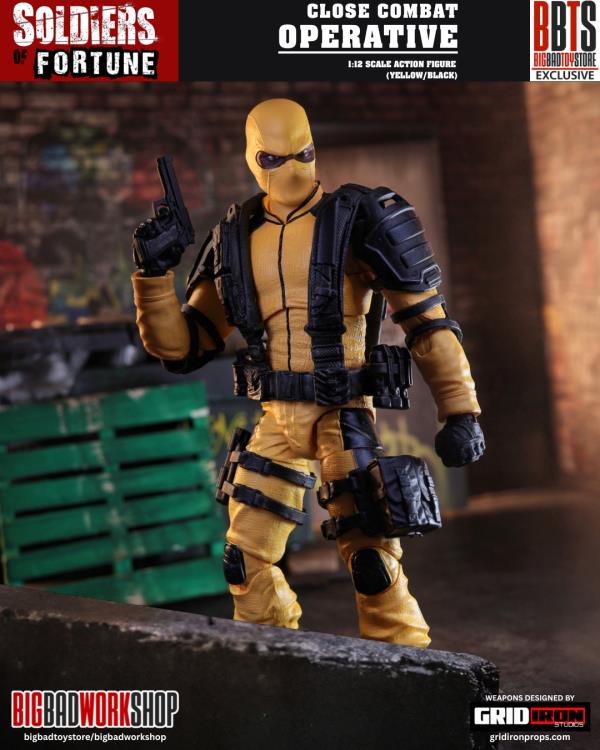 Soldiers of Fortune Close Combat Operative (Yellow/Black) 1/12