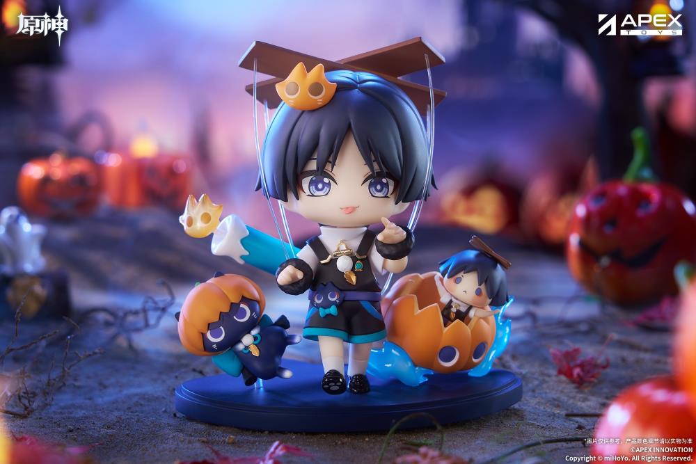 Genshin Impact Wanderer (Twilight Whimsy) Chibi Figure (With Bonus)