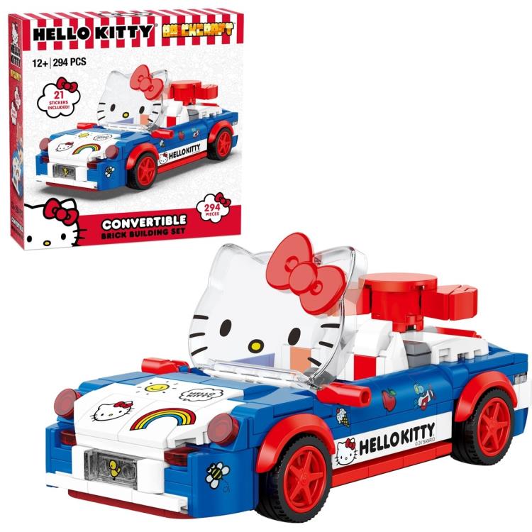 Sanrio Hello Kitty Convertible Car Brick Building Set