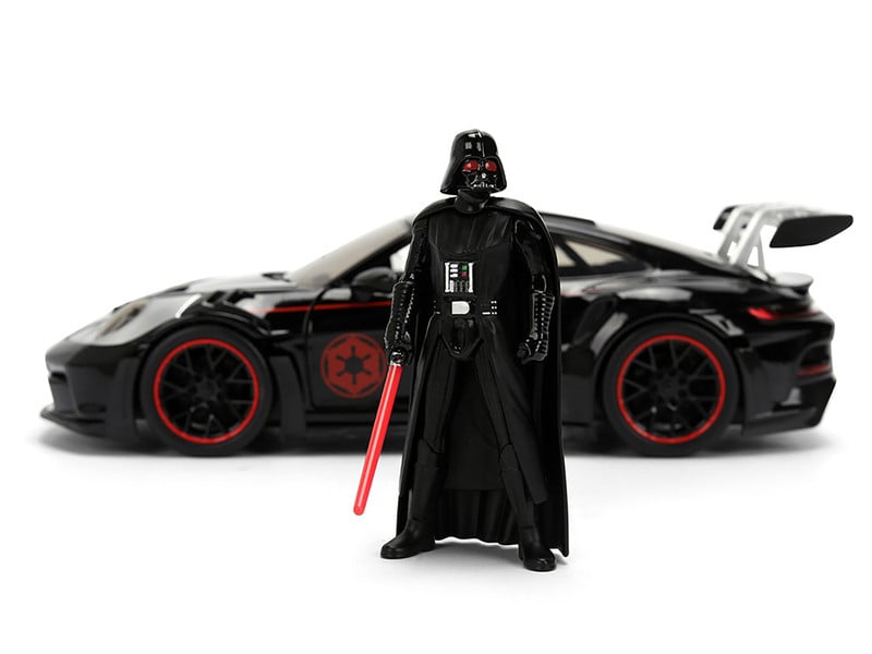 Star Wars Hollywood Rides Die-Cast Darth Vader Figurine & Porsche