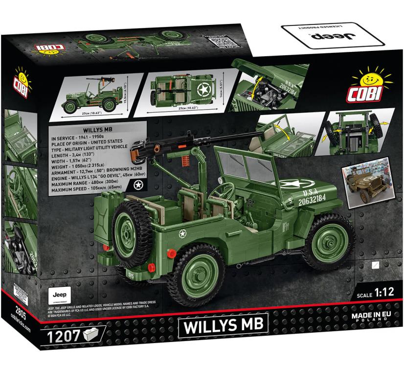 Jeep Historical Collection World War II Willys MB 1/12 Scale