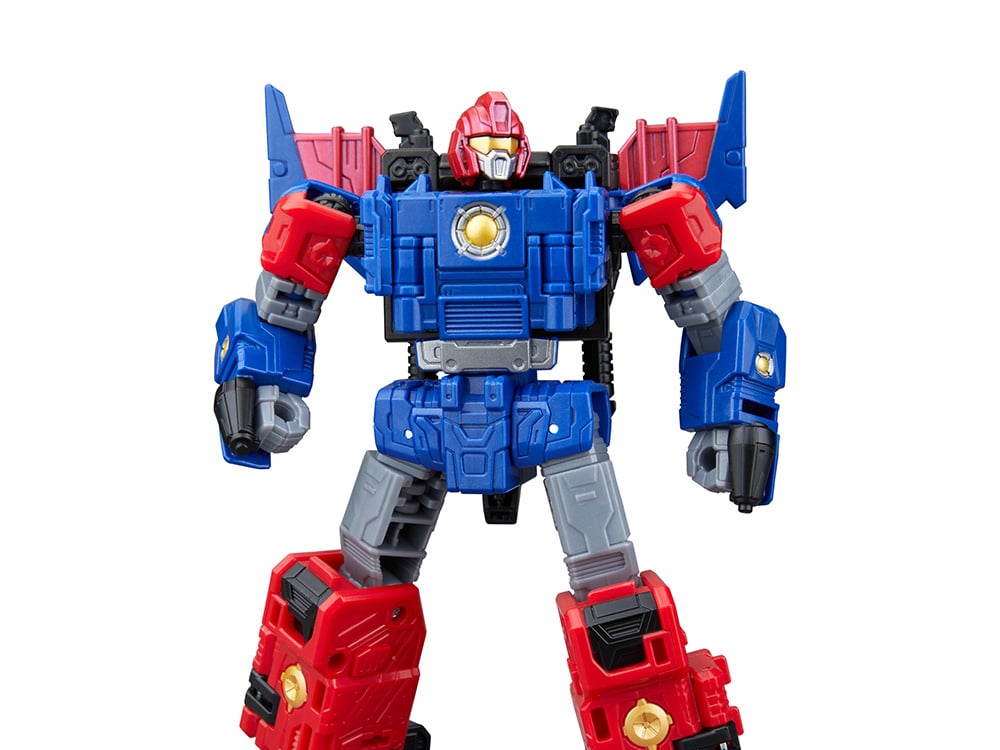 Transformers Age Of The Primes – Figura Nexus Prime Clase Viajero 15,5 Cm, Se Convierte En Tanque Jet Y Se Combina Con Aerialbot Silverbolt, Para Niños 8+