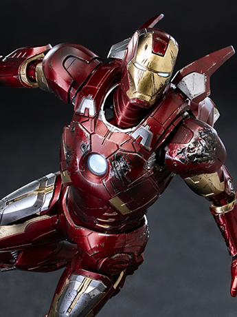 Marvel: The Infinity Saga DLX Iron Man Mark 7 (Battle Damaged Ver