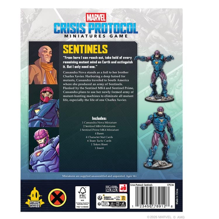 Marvel: Crisis Protocol Sentinels Affiliation Pack