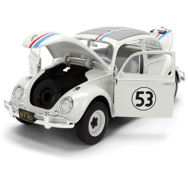 Herbie the Love Bug Hollywood Rides VW Beetle with Rack 1/24 Scale