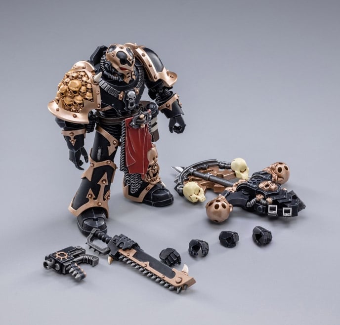 Warhammer 40K Black Legion Chaos Space Marines 1/18 Scale Figure Set Gallery Image 12