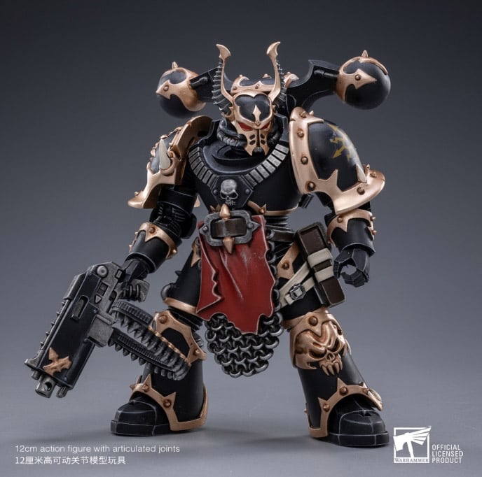 Warhammer 40K Black Legion Chaos Space Marines 1/18 Scale Figure Set Gallery Image 14