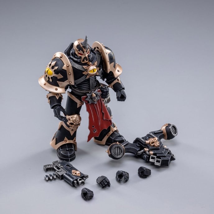 Warhammer 40K Black Legion Chaos Space Marines 1/18 Scale Figure Set Gallery Image 8