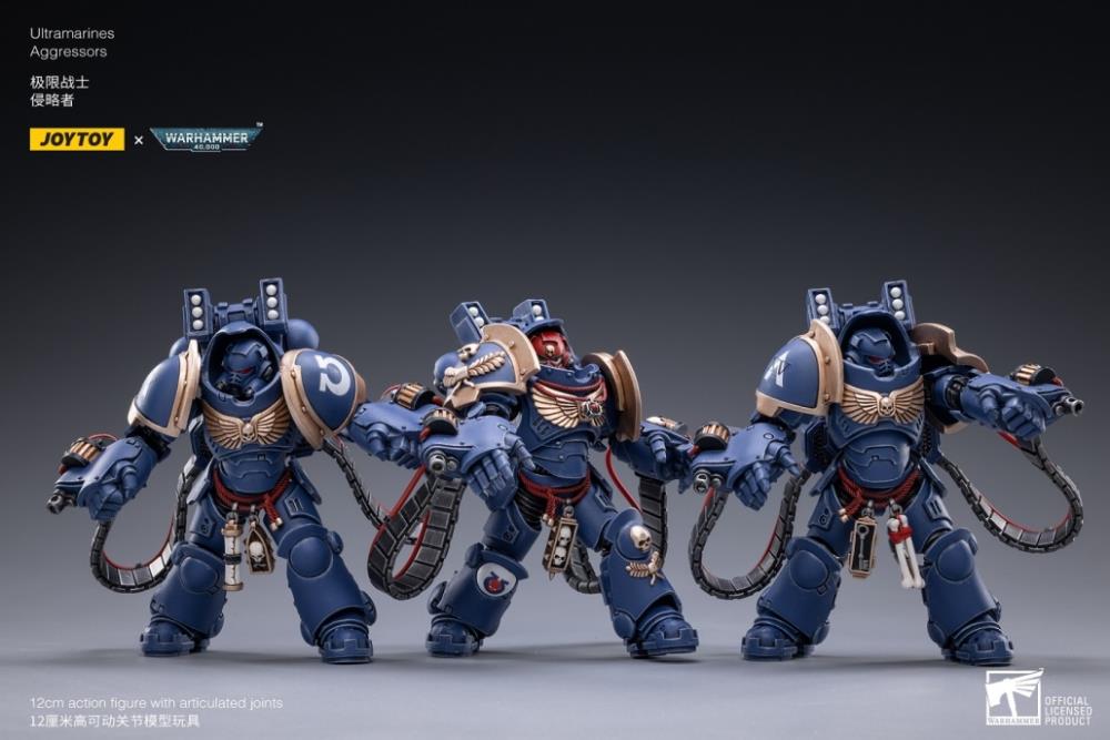 Warhammer 40K Ultramarines Aggressors 1/18 Scale Figure Set Gallery Image 3