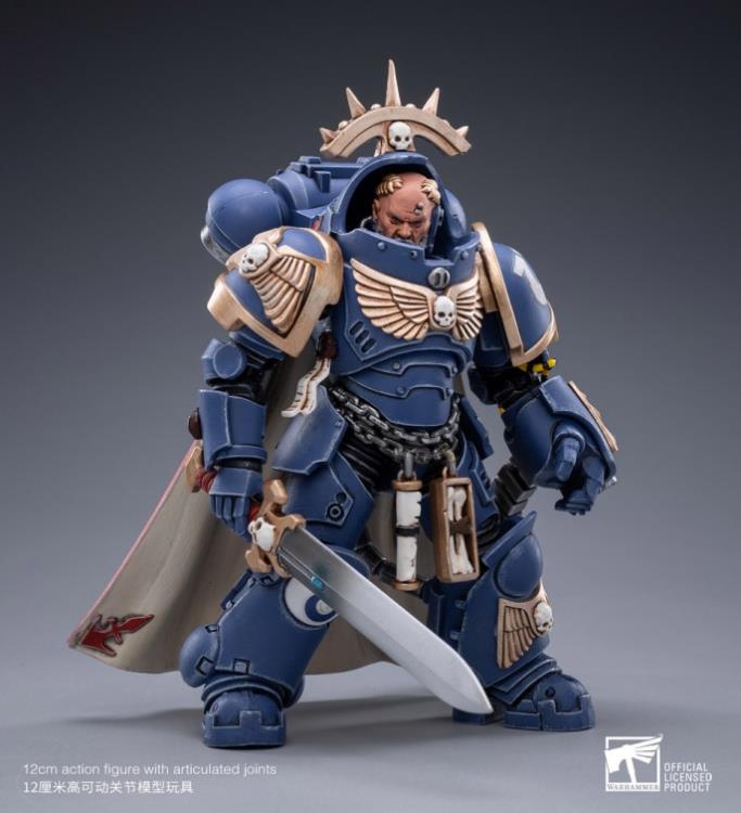 Warhammer 40K Ultramarines Primaris Captain (Gravis Armour) Brother Captain Voltain 1/18 Scale Figure Gallery Image 9