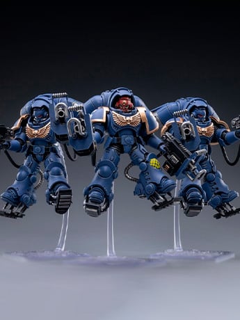 Warhammer 40K Ultramarines Primaris Inceptors 1/18 Scale Figure Set Gallery Image 2