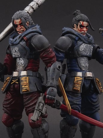 Acid Rain FAV-SP23 Gekirou Misshaku & Shaku-En Naraen Action Figure Set Gallery Image 2