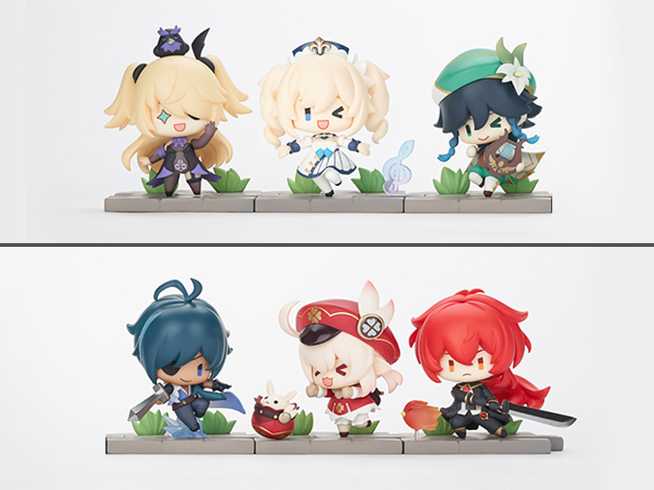 Genshin Impact Battle Stance Series Mondstadt Edition Box of 6 Random Figures Gallery Image 1