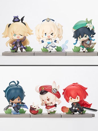 Genshin Impact Battle Stance Series Mondstadt Edition Box of 6 Random Figures Gallery Image 2