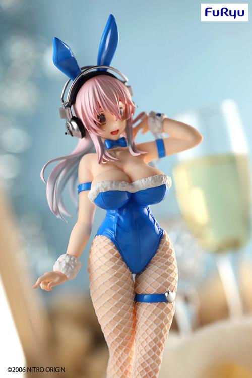 Nitroplus BiCute Bunnies Super Sonico (Blue Rabbit Ver.) Figure Gallery Image 11