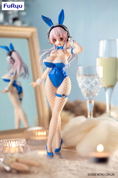 Nitroplus BiCute Bunnies Super Sonico (Blue Rabbit Ver.) Figure Gallery Image 9