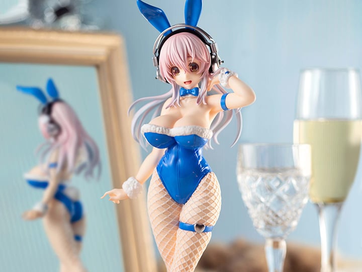 Nitroplus BiCute Bunnies Super Sonico (Blue Rabbit Ver.) Figure Gallery Image 1