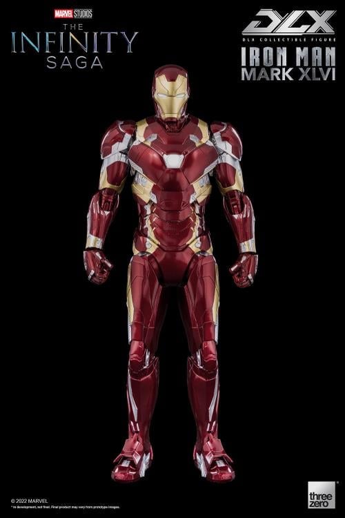 threezero アイアンマン マーク 46 Avengers: Infinity Saga DLX Iron Man Mark 46 1/12 Scale Action Figure