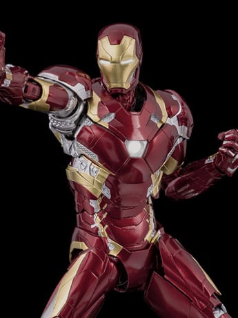 Avengers: Infinity Saga DLX Iron Man Mark 46 1/12 Scale Action Figure Gallery Image 2