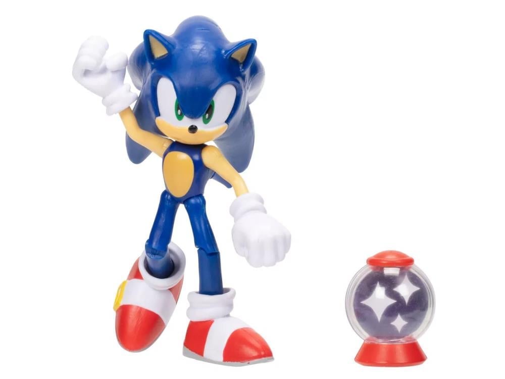 Sonic The Hedgehog Sonic with Invincible Item 4-Inch Scale Figure Gallery Image 4