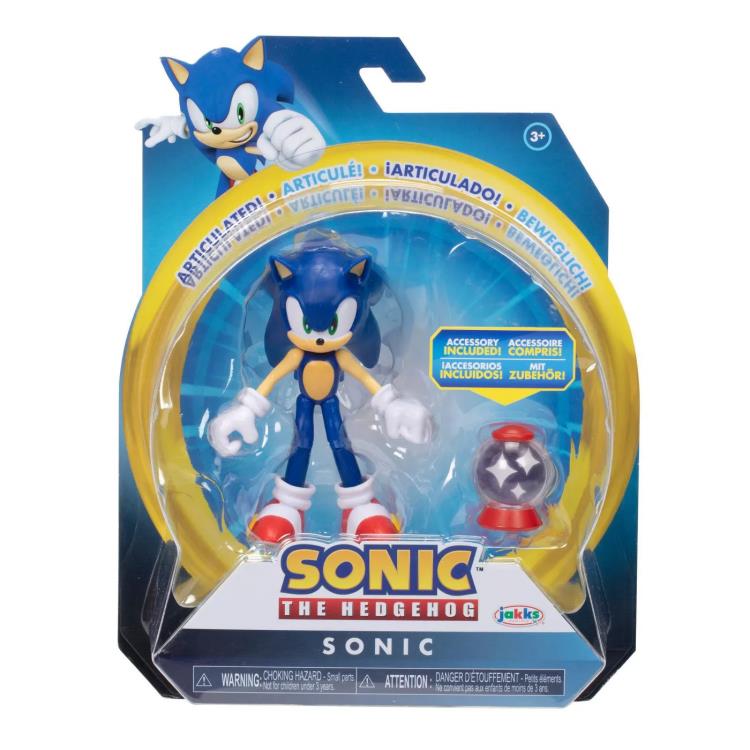 Sonic The Hedgehog Sonic with Invincible Item 4-Inch Scale Figure Gallery Image 6