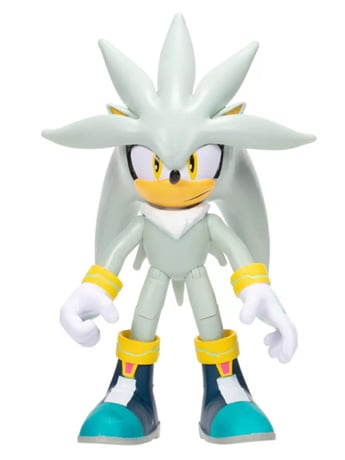 Sonic the Hedgehog 35th Anniversary Silver with Red Star Ring 4-Inch Scale Action Figure Gallery Image 2
