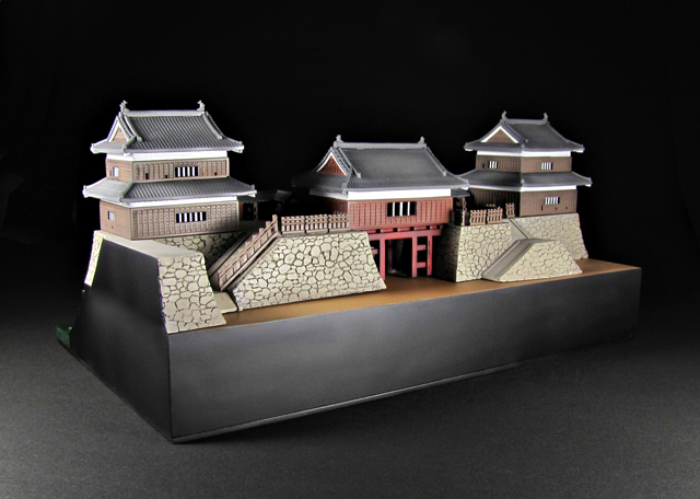 Shinsyuy Ueda Castle 1/200 Scale Model Kit with Sanada Kabuto Paper Hat Replica Gallery Image 10