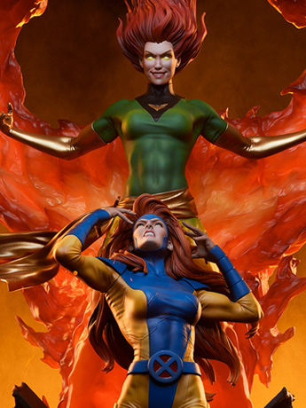 Marvel Comics Phoenix and Jean Grey 1/6 Scale Limited Edition Maquette Gallery Image 2