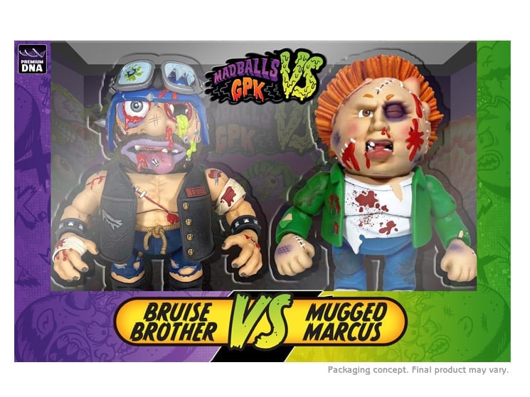 Madballs vs. Garbage Pail Kids Bruise Brother vs. Mugged Marcus Two-Pack Gallery Image 23