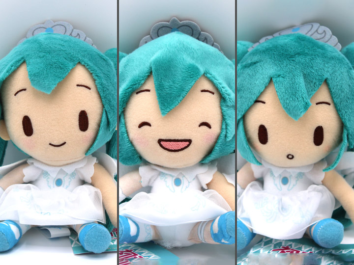 Vocaloid Hatsune Miku (15th Anniversary Ver.) Fluffy Plush Set of 3 Plush Gallery Image 1