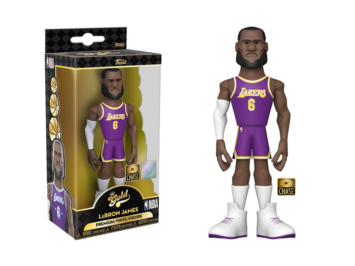 NBA: Los Angeles Lakers Gold LeBron James (City Uniform) 5-Inch